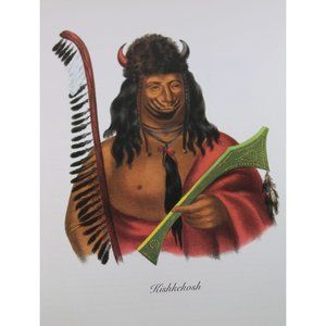 Native American Indian Print Kishkekosh Sauk Fox 89920 George Cooke